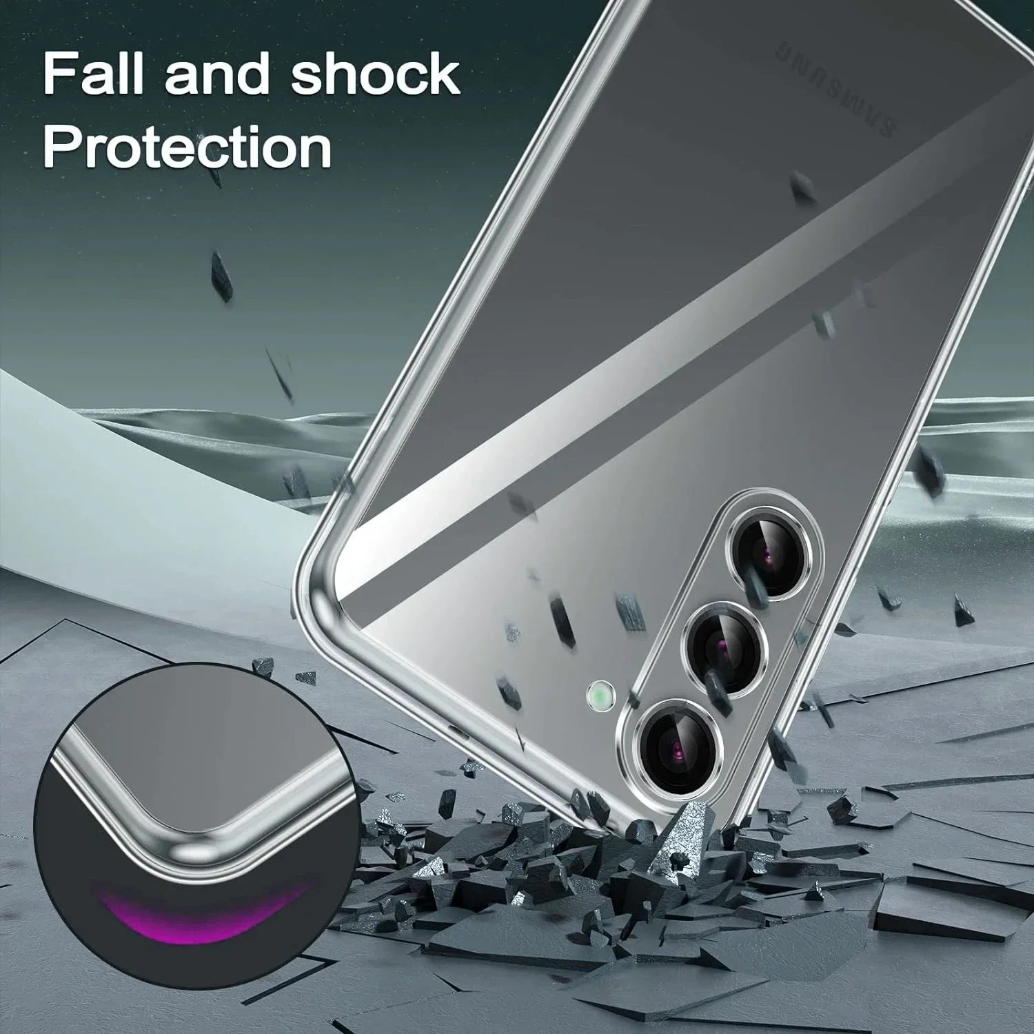 Ultra Thin slim Clear Silicone Crystal Case For Samsung Galaxy S24 Plus S23 Ultra Soft Solid Color Transparent shockproof Case