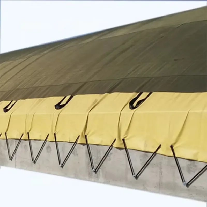 

【From China】DENTIK Compost Tarpaulin Waterproof High-Breathable Anti-Odor EPTFE Membrane Cover Woven PU Coated for Organic Waste