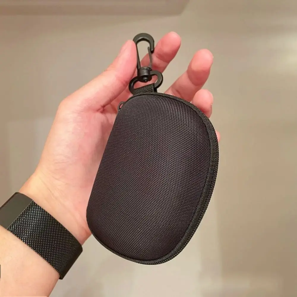 Round Folding Sunglasses Storage Box, EVE Weaving Zipper Lanyard, Estojo de óculos, Multi-Função