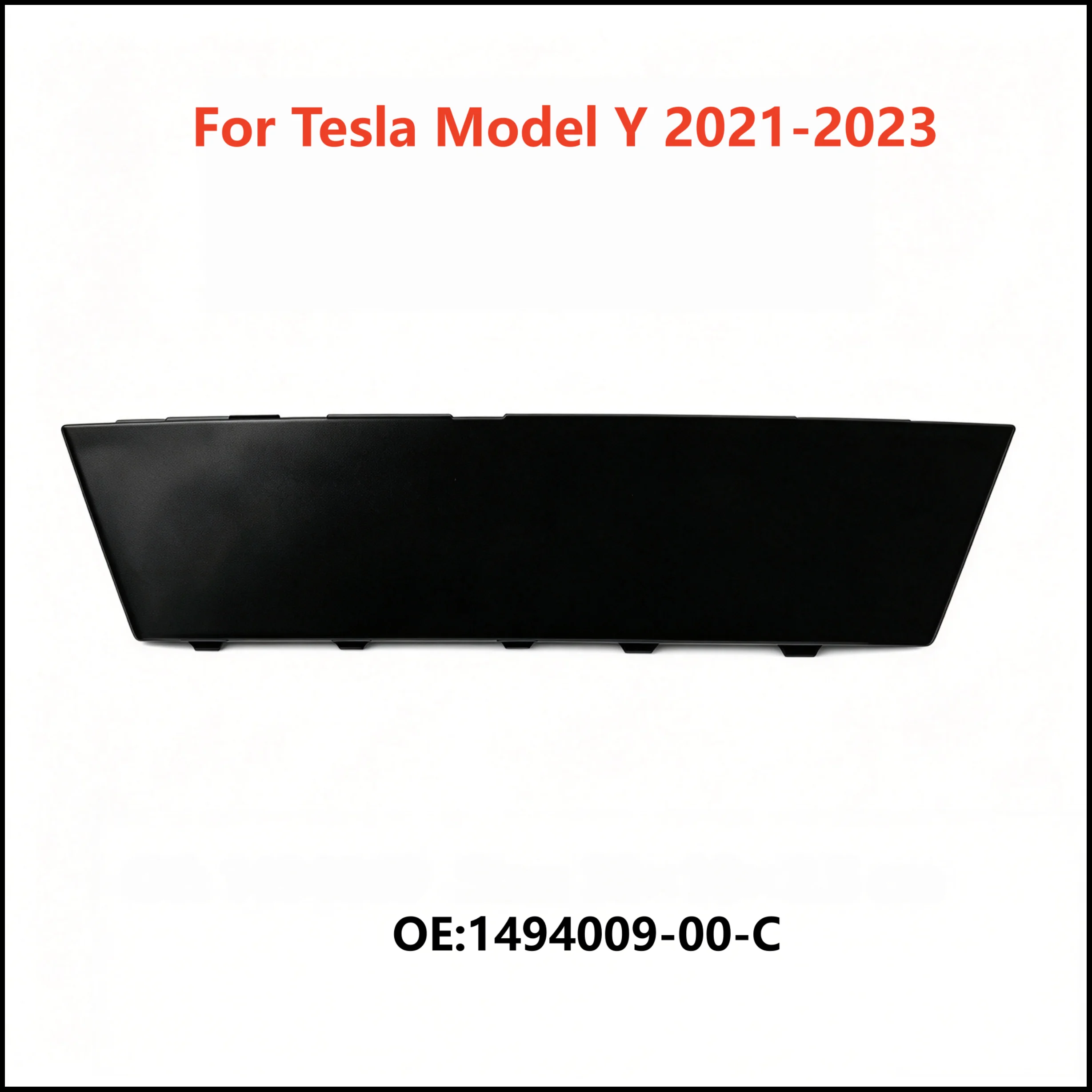 For Tesla Model Y 2021-2023 Rear Bumper Tow Eye Hook Cap Cover OE 1494009-00-C Black Towing Hitch Lid Car Exterior Replacement