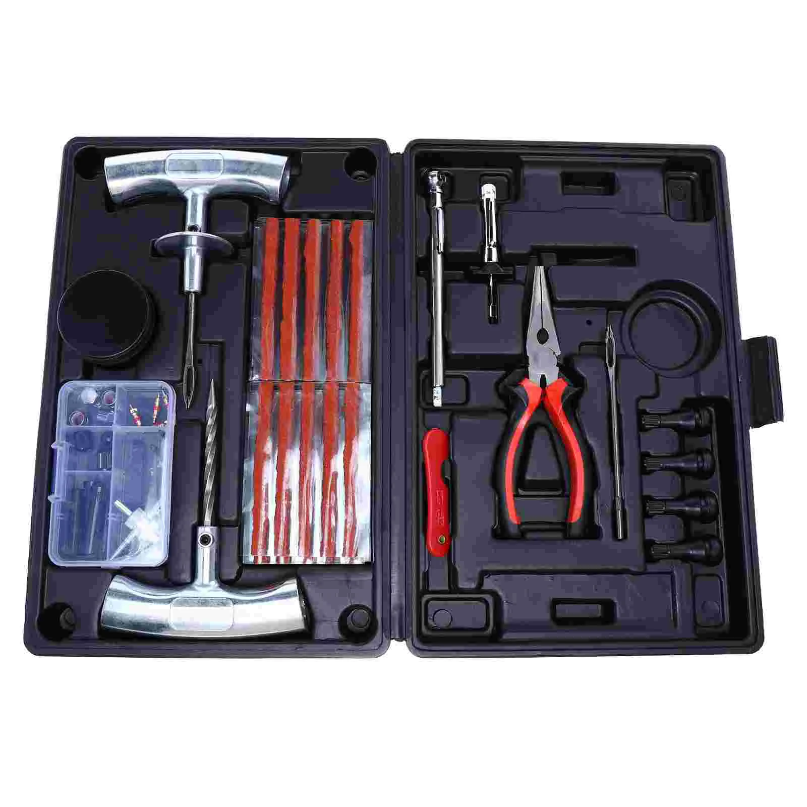 

67 Pcs Tire Repair Kit Accessories Tools Car Motorcycle Auto Zinc Alloy Plastic Changing Universal Repairing