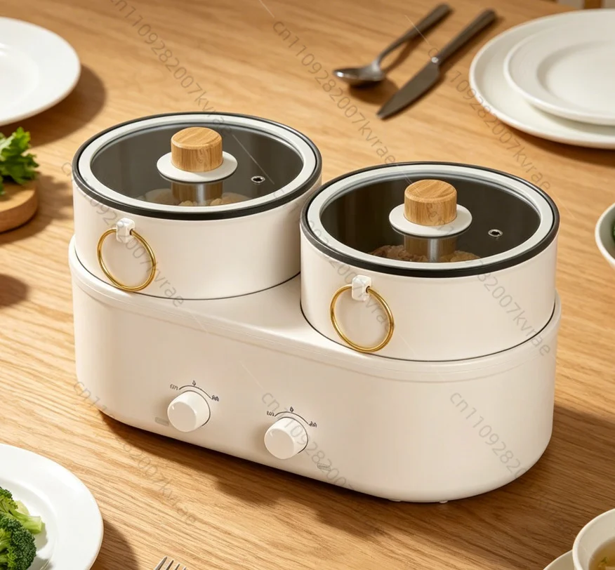 

Kitchen Cooking Pot Double Multi Cooker Electric Boiling Pot Split Type Hot Pott Elektrisch