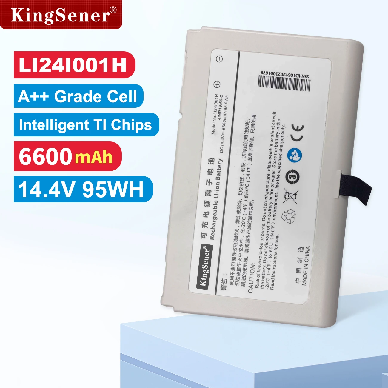 KingSener LI24I001H Replacement Battery For Mindray LI24I001H LI24I002H SV300 uMED20 Consona N9 SV60 SV70 SV350 ME7 Ventilator