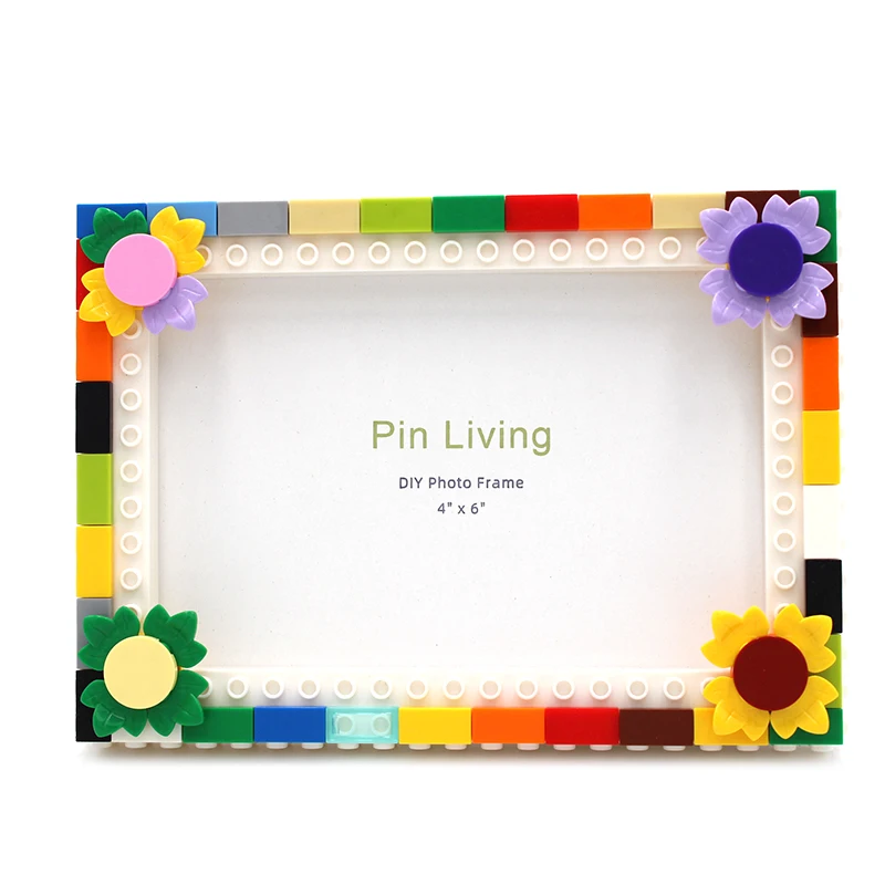 Flower Graden Photo Frame,Simple Color Block DIY picture Frame For Home Decoration,Brithday gift  setting table