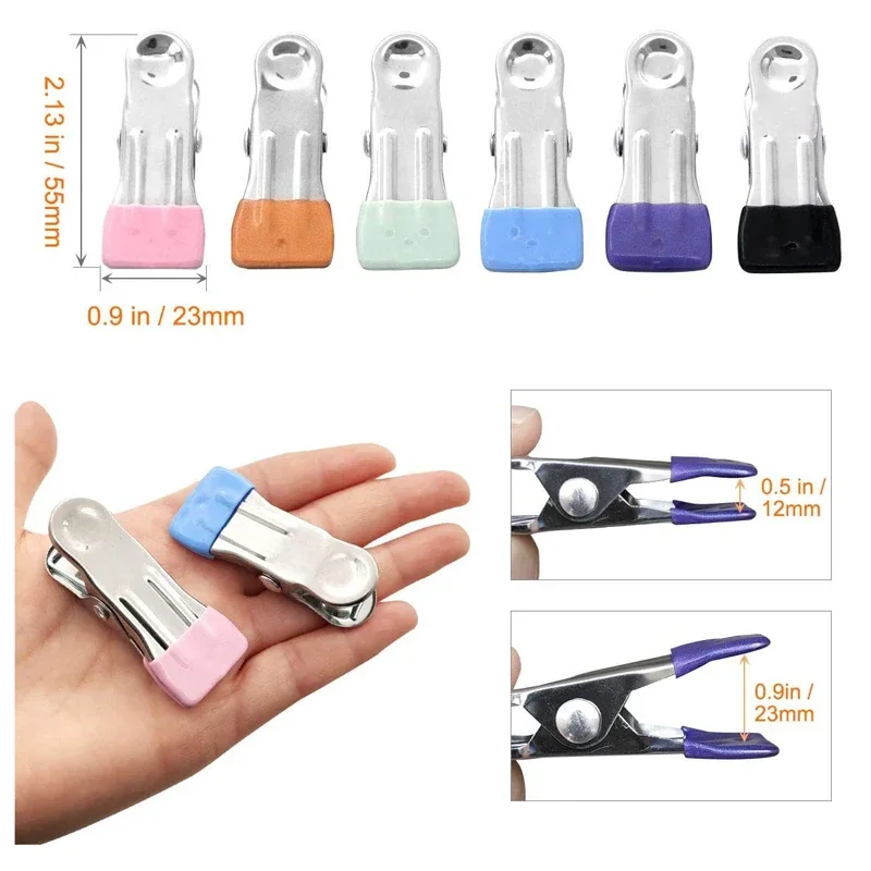 5pcs Clothes Pins Stainless Steel Clips Drying Pegs Clamps Clips Hanging Towel Clamp Clips For Clothesline Outdoor Kitchen