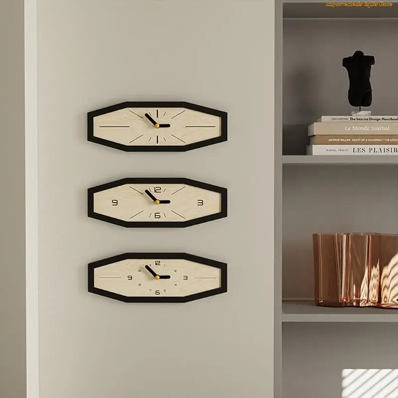37ME Unique Wooden angularjs Wall Clock Stylish Accent For reception Dining Zone