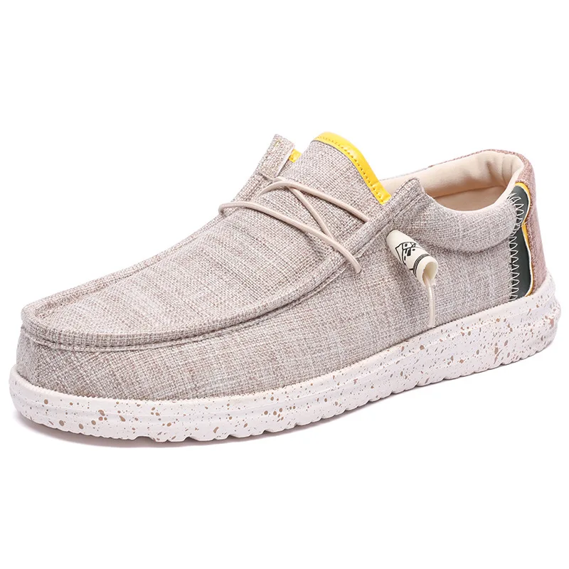 Summer2024 Men\'s Casual Canvas Shoes Dude Shoes Alpargatas Hombre Espadille Comfortable, Breathable, Lightweight, Comfortable