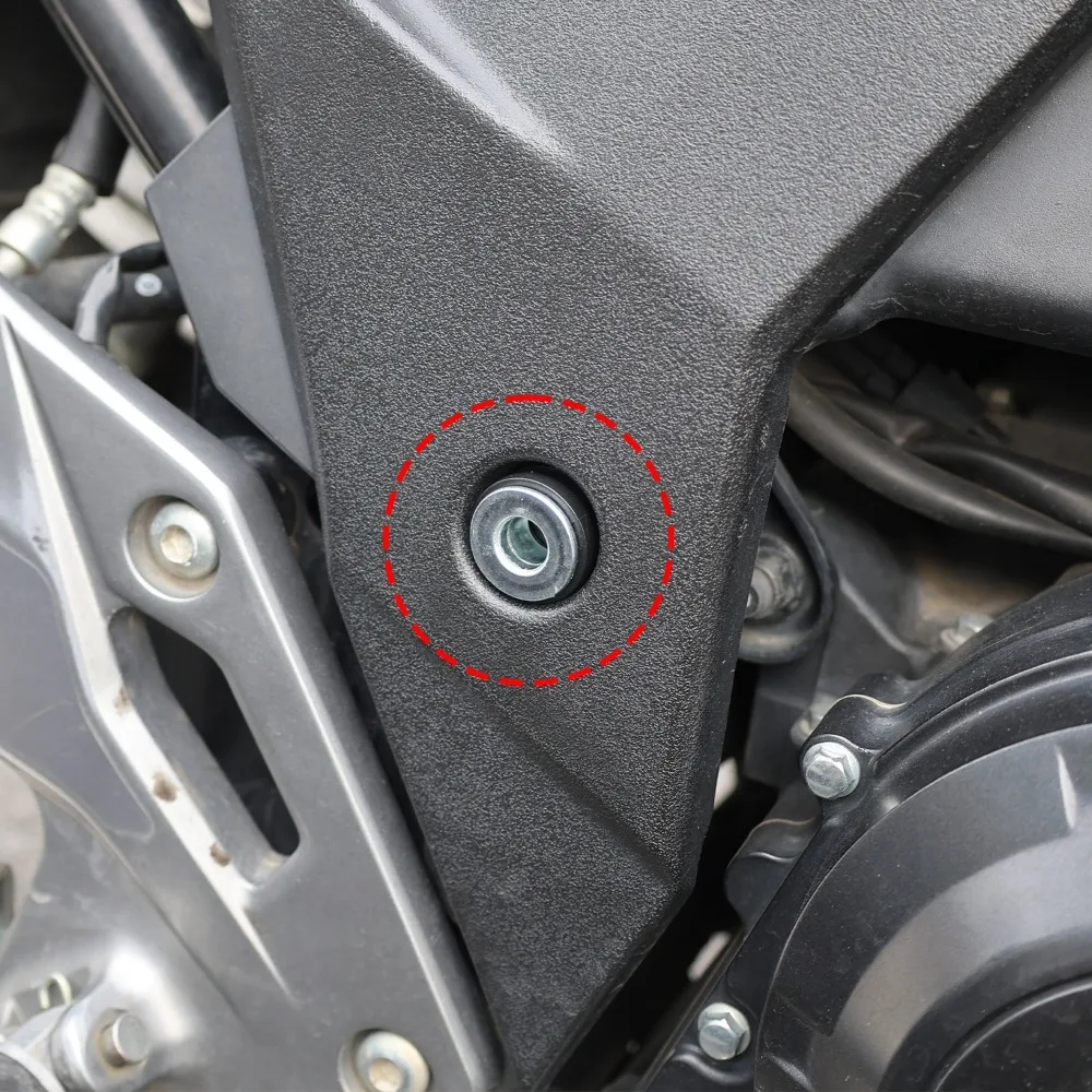 M6 M10 Motorcycle Rubber Grommets Fairing Cushion Washer Bolt Steel Spacer Damper Universal Motorbike Scooter Replacement Part
