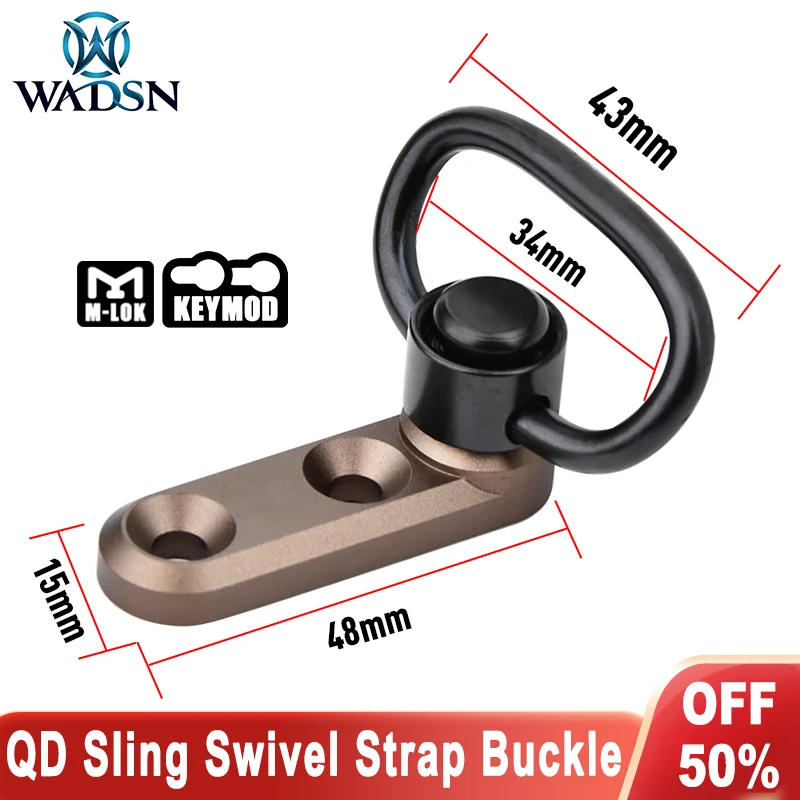 

WADSN Fast Metal QD Sling Strap Buckle Vertical Sling Base Mount Mlok Keymod Rail Tactical Equipment Airsoft Scout Accessories