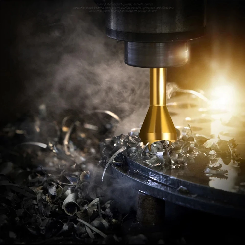 1PC HSS Coated Countersink and Deburring Drill Taper Hole Cutter Tool for Metal Chamfering Deburring and Cone Processing Tasks
