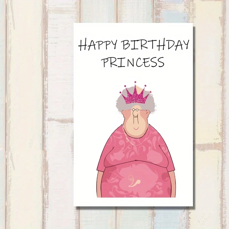 1pc, birthday card, funny birthday card for her, husband birthday card, best friend birthday card, happy birthday princess.