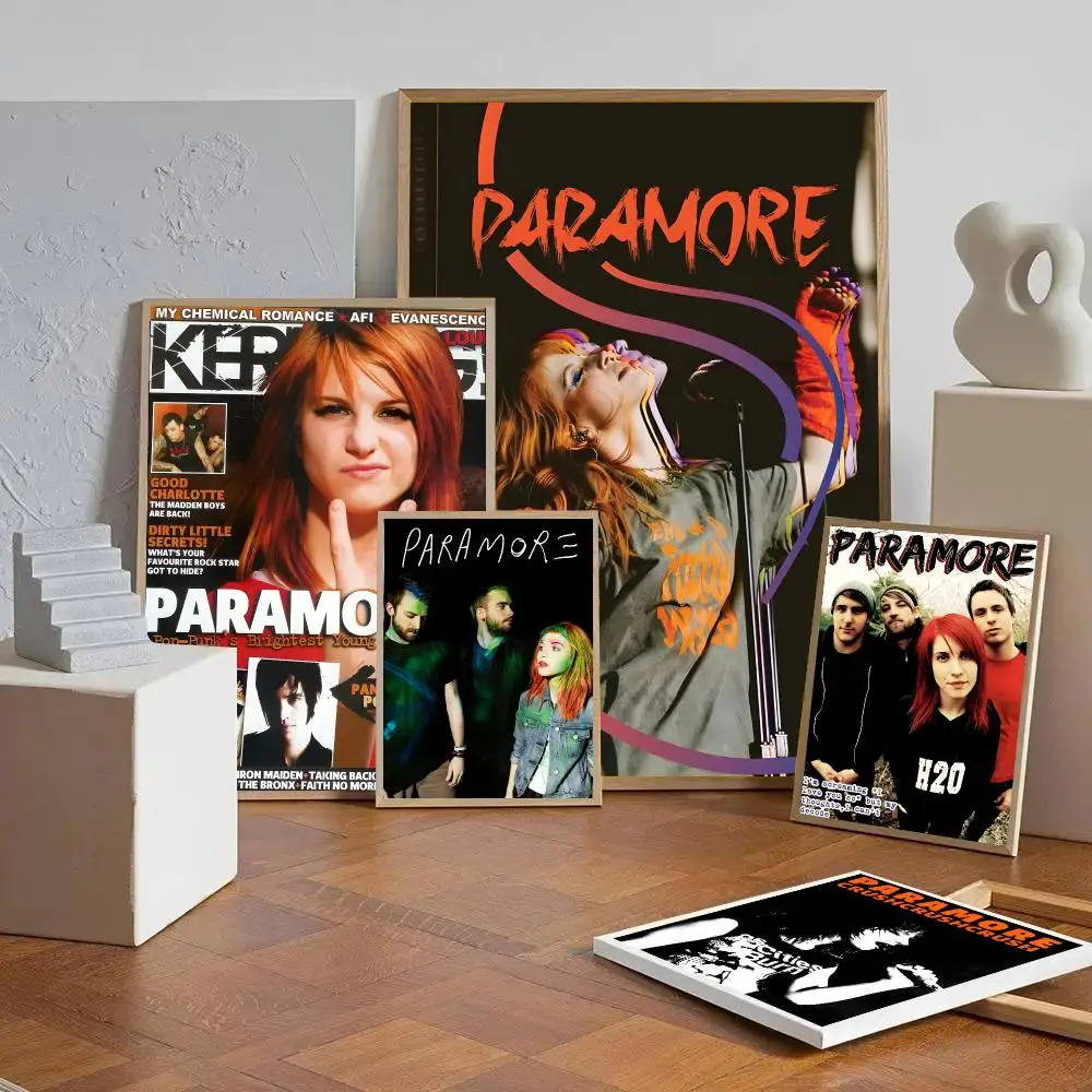 Rock Band P-paramore Poster Prints Wall Art Pictures For Modern Bedroom Game Room Home Aesthetic Room Deco