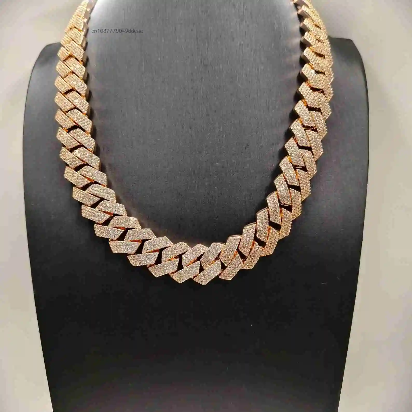 Cheaper Factory Moissanite Cuban Chain 925 Silver Rhodium Plated Hip Hop Iced Out Link Chain Fine Jewelry DEF VVS Unisex..