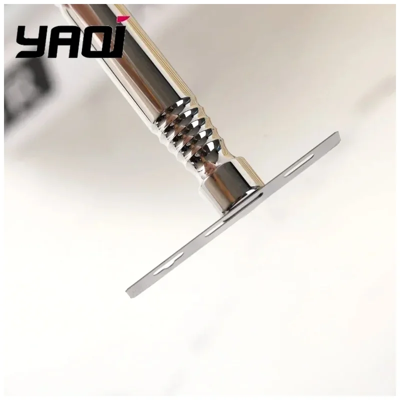 YAQI Romulus Safety Razor with Magnet Double Edge Stainless Steel Classic Handle for Men And Women Grooming Tools