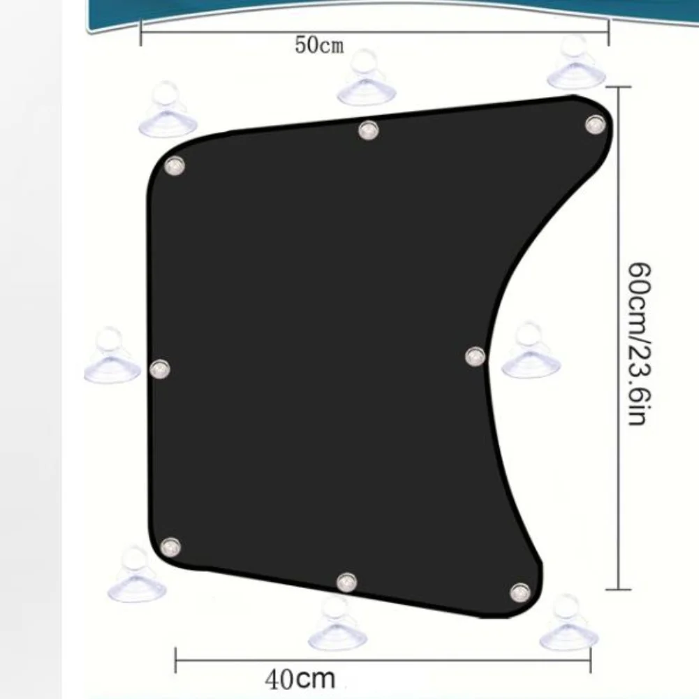 Commercial Vehicle Sun Blocker Truck Side Window Shades For Sunny Day Driving Glare Reduction Suction Cup Installation