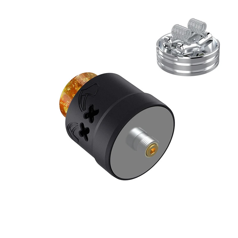 Original Hellvape Dead Rabbit Max RDA Vape Tank Dual Coil 28mm 7ml capacity With 0.2ohm Ni80 Coil DIY Atomizer E-cigarettes