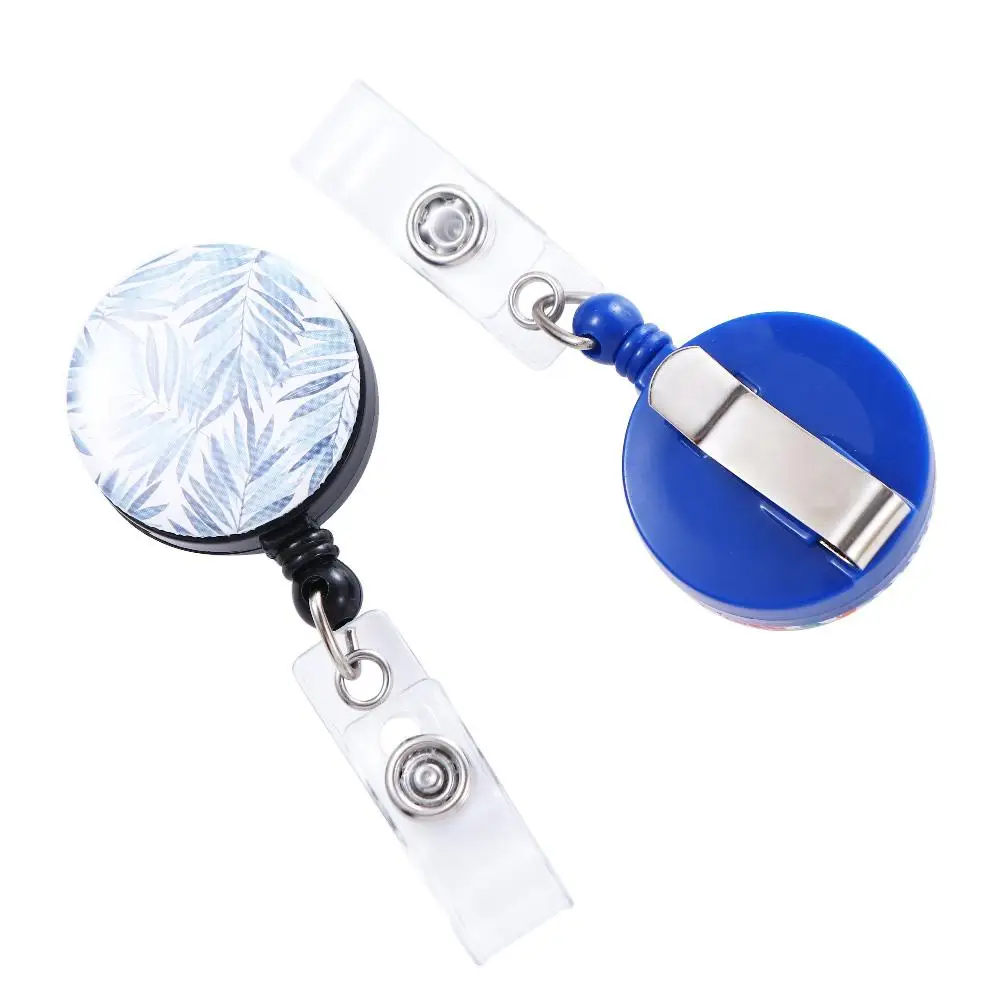 For Hospital Doctor Work Card Clips Employee Name ID Card Decorative Retractable Badge Reel Nursing Badge Holder