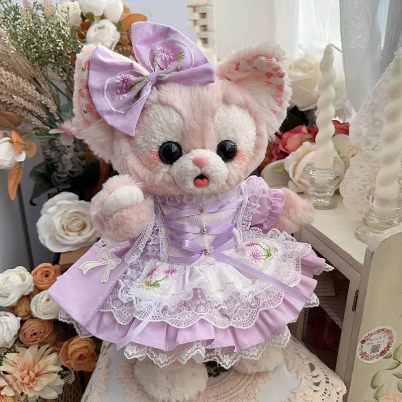 

Purple BeiEr / XingDaiLu dress, 20cm cotton doll clothes 10cm 15cm doll dress free shipping