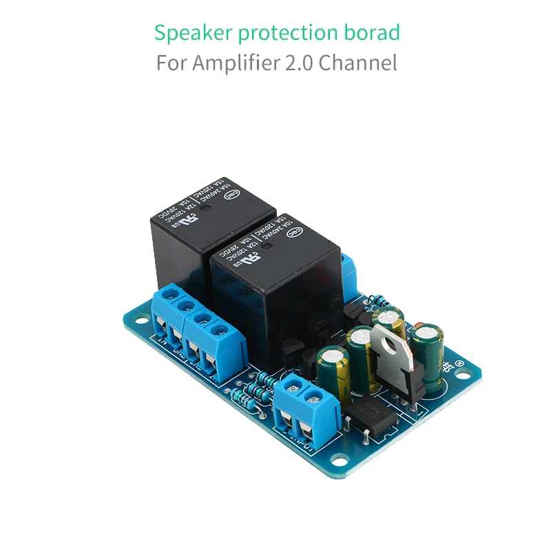 UNISIAN Audio Speaker Protection Board  DC Delay Protection For 2.0 Channel Power  Amplifier Board AC12V