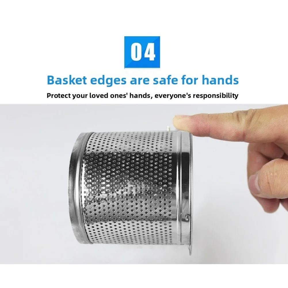 Stainless Steel Sink Strainer Basket Designed for Compatibility with Standard Drain Assemblies in Home Kitchen Installations