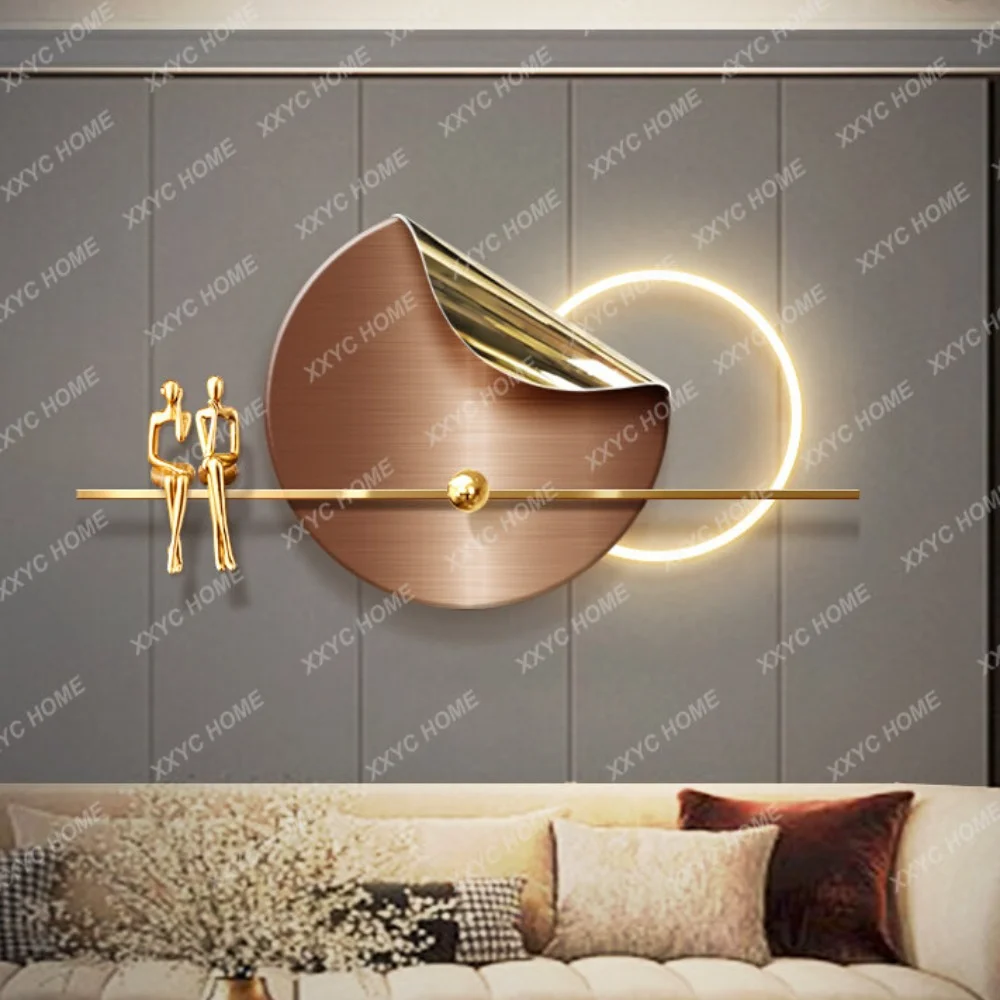 

3d Living Room Decorative Painting High-Grade Mural Light Luxury Sofa Background Wall Led Atmosphere Hanging Painting