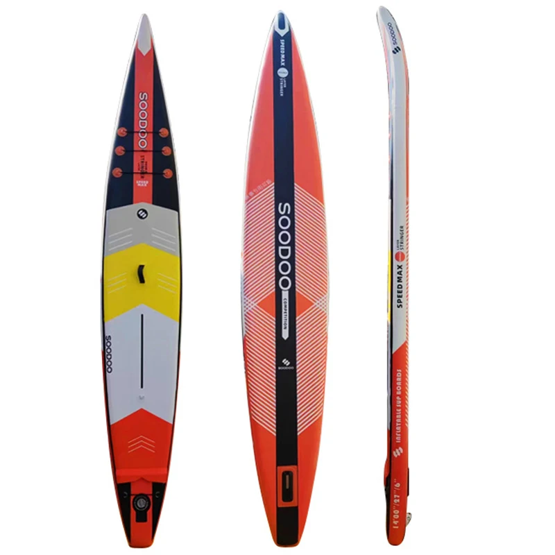 

PVC Board Sap Inflatable Stand Up Paddle Board Non-Slip SurfBoard Water Sports Kayak Surf Set with Pump Carry Bag Long 4.26m