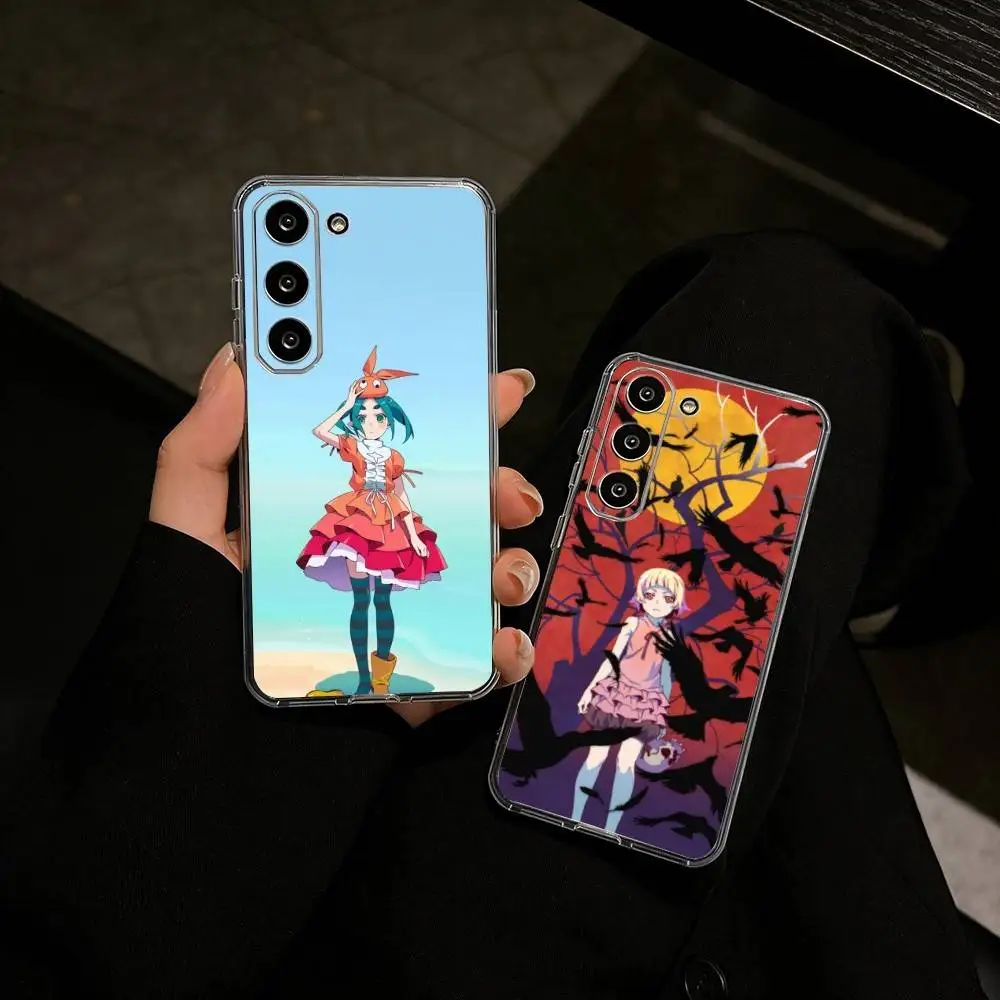 Monogatari series Anime Phone Case For Samsung Galaxy A91,80,73,72 ,71,53,52,32 ,31,22,21s,20,Transparent Case
