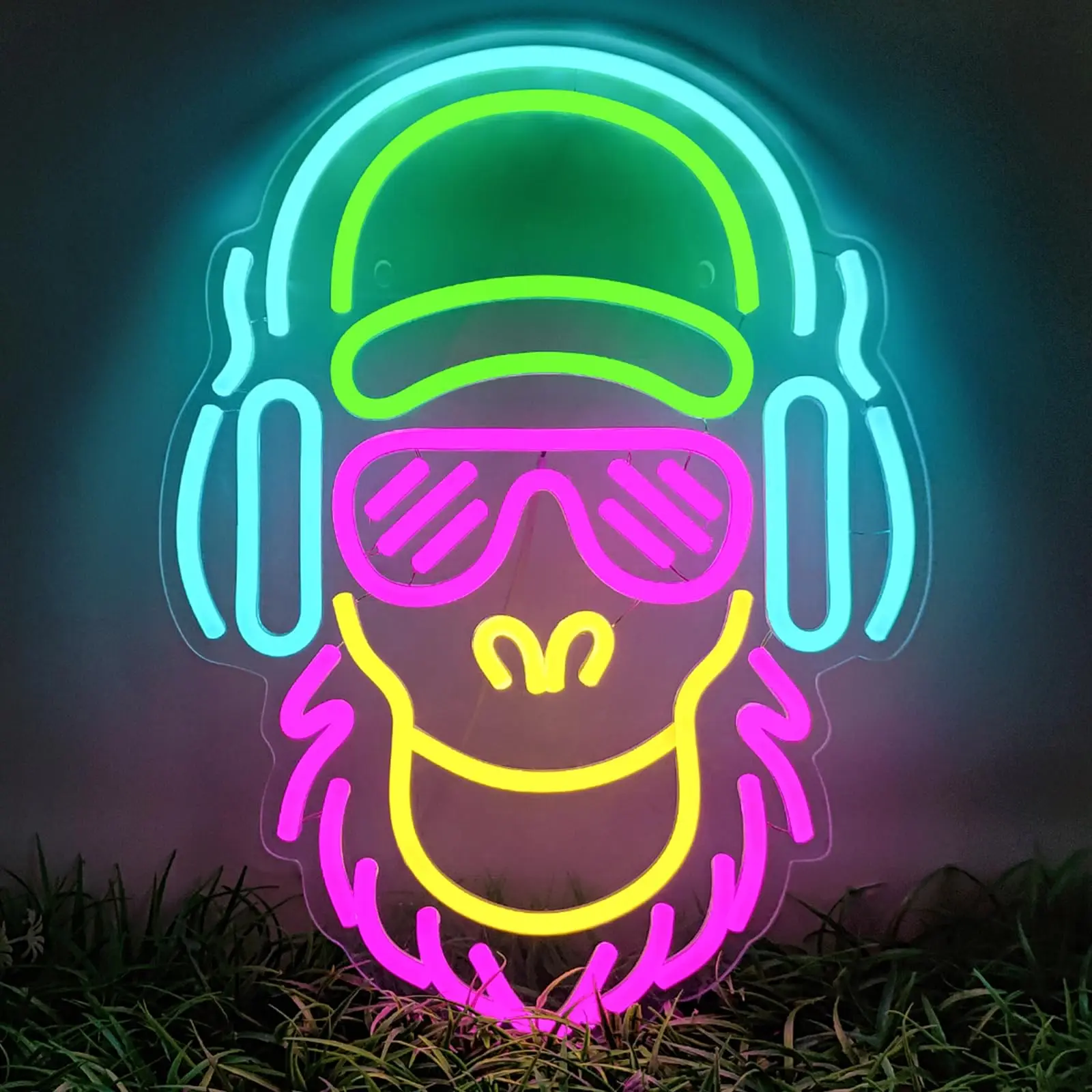 

Диммируемая светодиодная неоновая вывеска на заказ для игровой комнаты - RGB-подсветка с питанием от USB, персонализированный настенный декор, крутой подарок на день рождения для подростков