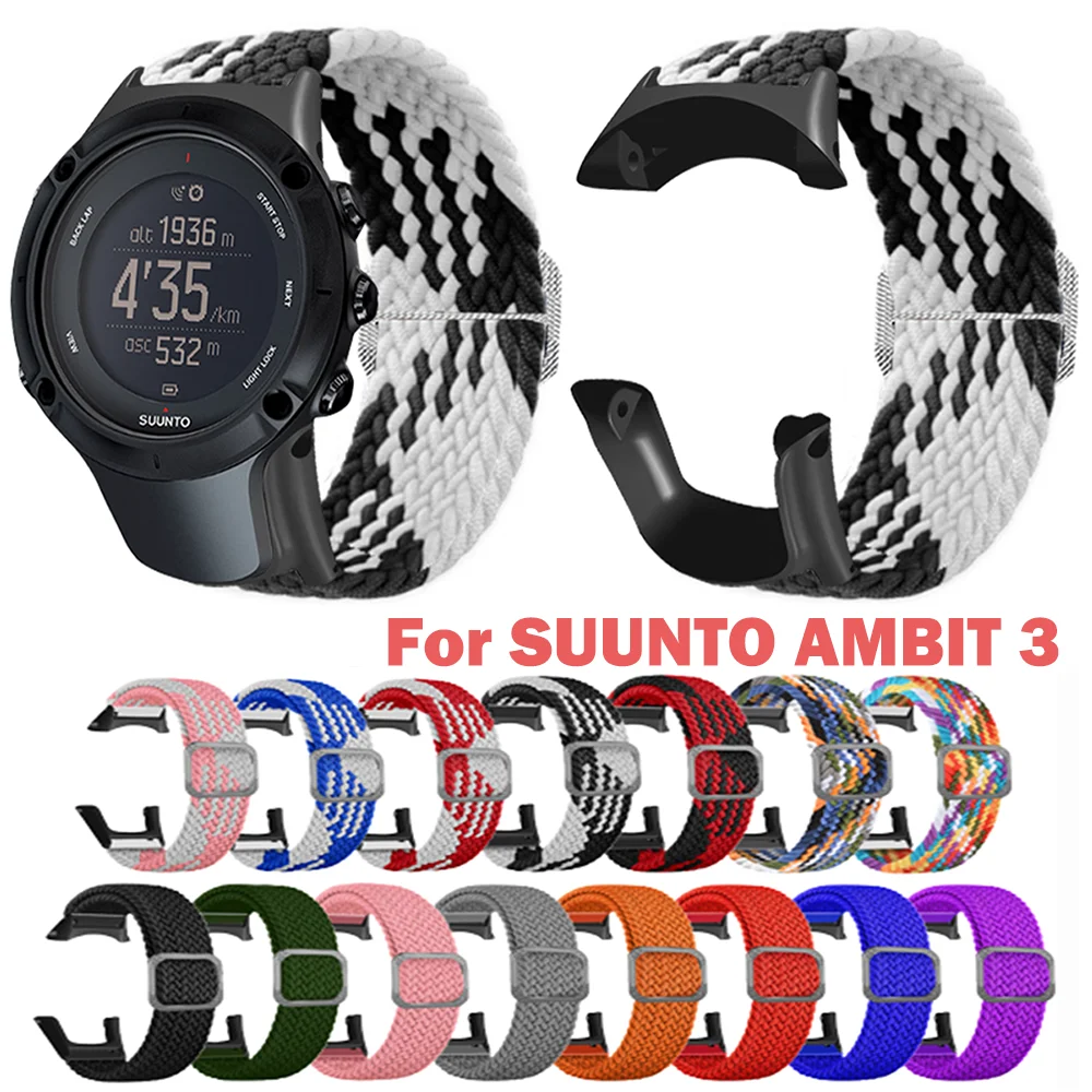 Nylon Fashion Watch Strap For SUUNTO Ambit 3 Bracelet Sport Loop Watch Strap Replacement Bracelet Colorful Wristband