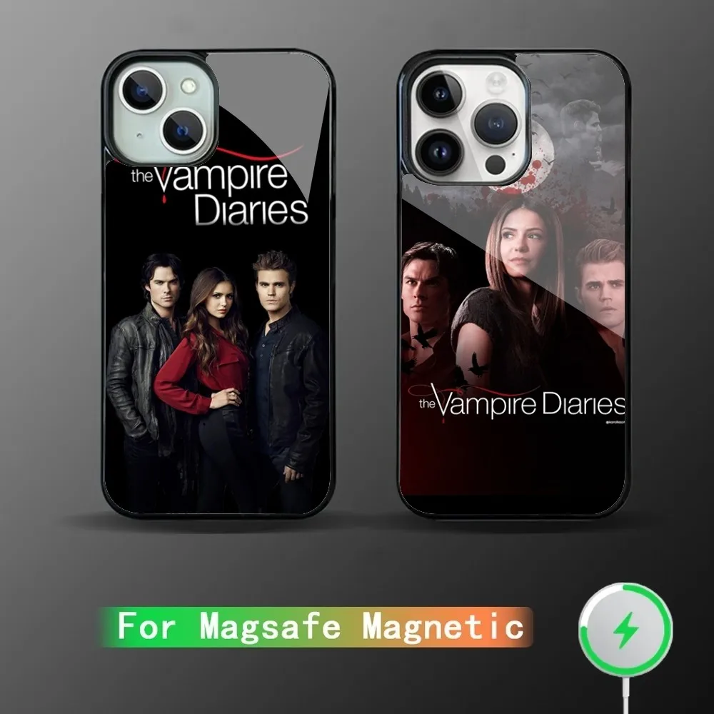 The Vampire Diaries Phone Case Magnetic For IPhone 15 14 13 Pro Max 11 12 Mini Alex Mirror For Magsafe Wireless Charging Cover