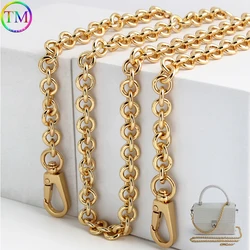 1-5-10pcs 129cm Gold Kupfer Tasche Ketten Riemen Metall kette für Frauen Tasche Cross body Schulter gurt Griff Wickel kette Zubehör