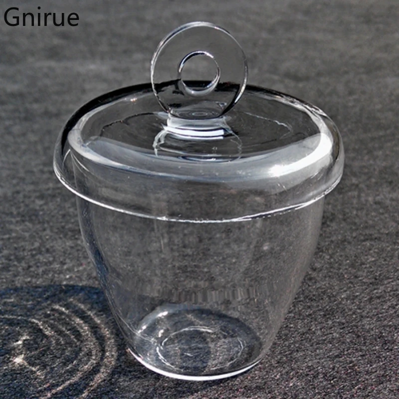 Large Capacity 100ml 200ml Transparent Quartz Crucible with High Temperature and Corrosion Resistance and Lid in Stock