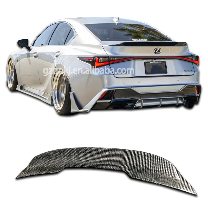 for 21-23 Lexus IS300350 carbon fiber spoiler diffuser ARTISAN body kit IS350 trunk decoration