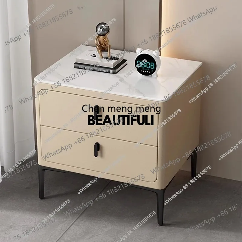 

Cute Simple Night Table European Aesthetic Modern Elegant Nightstand Luxury Drawer Table De Nuit Chevet Bedroom Furniture H