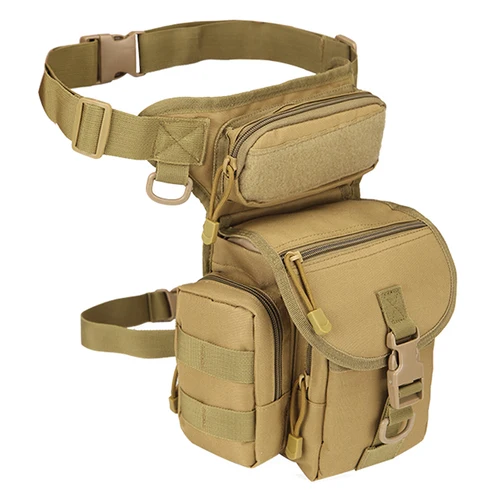 Imagen 2 del producto Riñonera de cintura para hombre, bolsa para pierna, militar, táctica, motocicleta, cámara, deportes, viaje, nailon, cinturón de cadera, riñonera para el muslo