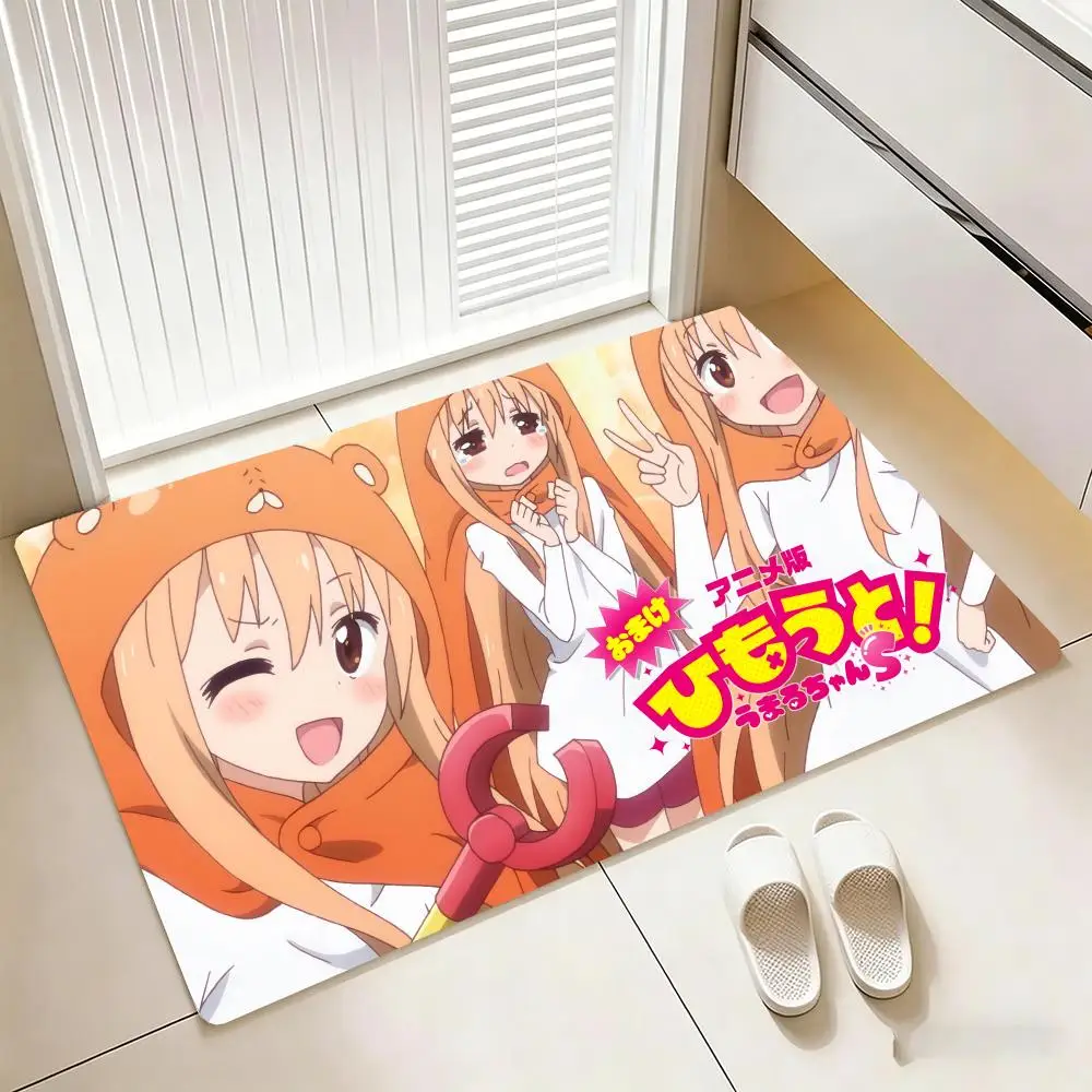 Floor Mat  Floor Mat Cozy Flannel Soft Thick Non-Slip Mat For Living Room Bedroom Kitchen Decor Rugs H-Himouto! Umaru-chanS