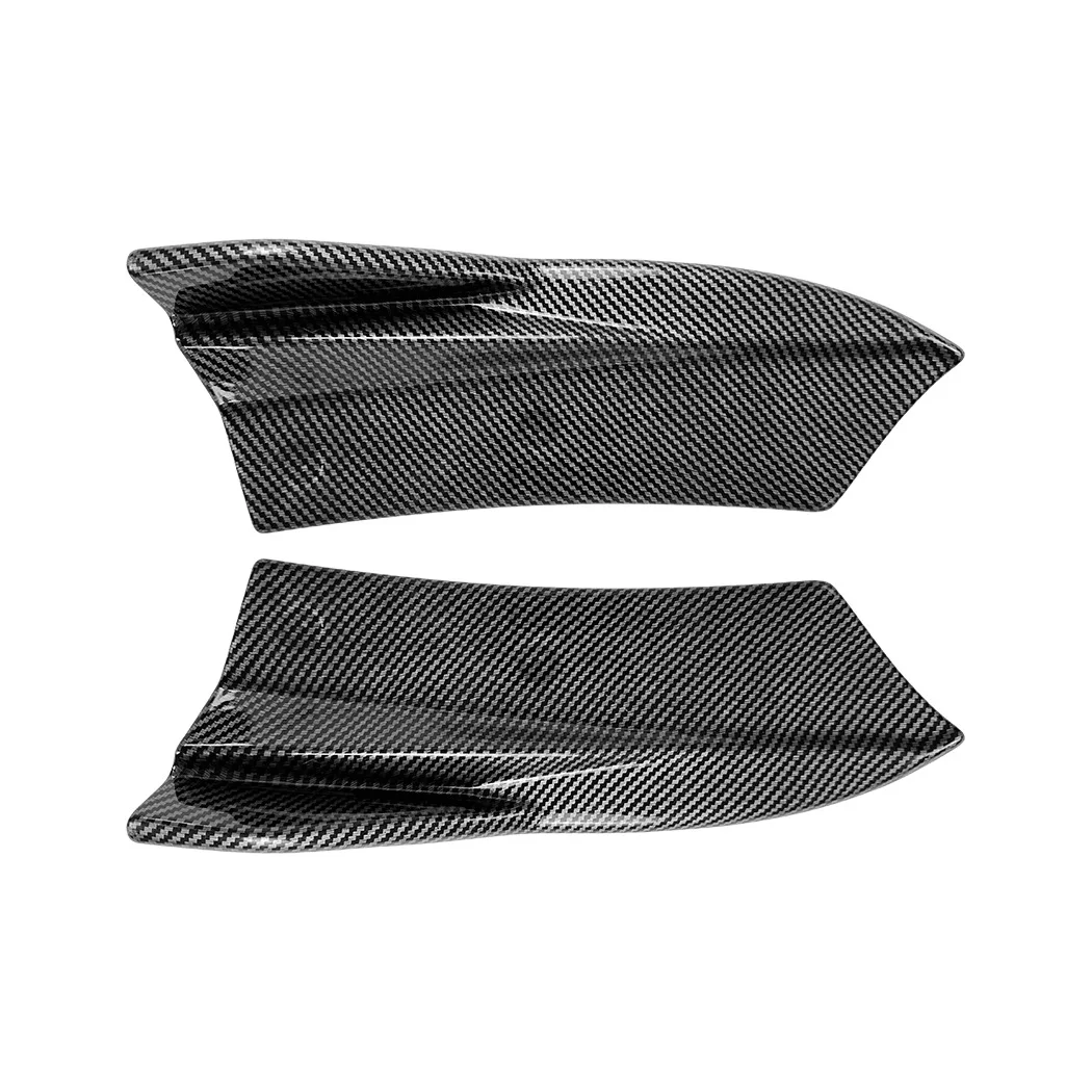 8T Coupe Trim Rear Bumper Corner ABS Material Piano Black Finish Carbon Fiber Texture High Strength Build Piano Black