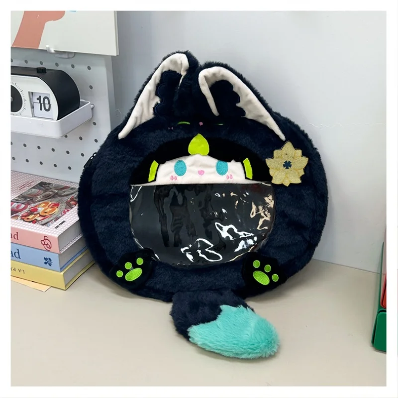 Tighnari Lovable Bags Cosplay Plush Backpack Single Shoulder Messenger Bag Student Ita Bag Gift Cosplay Prop