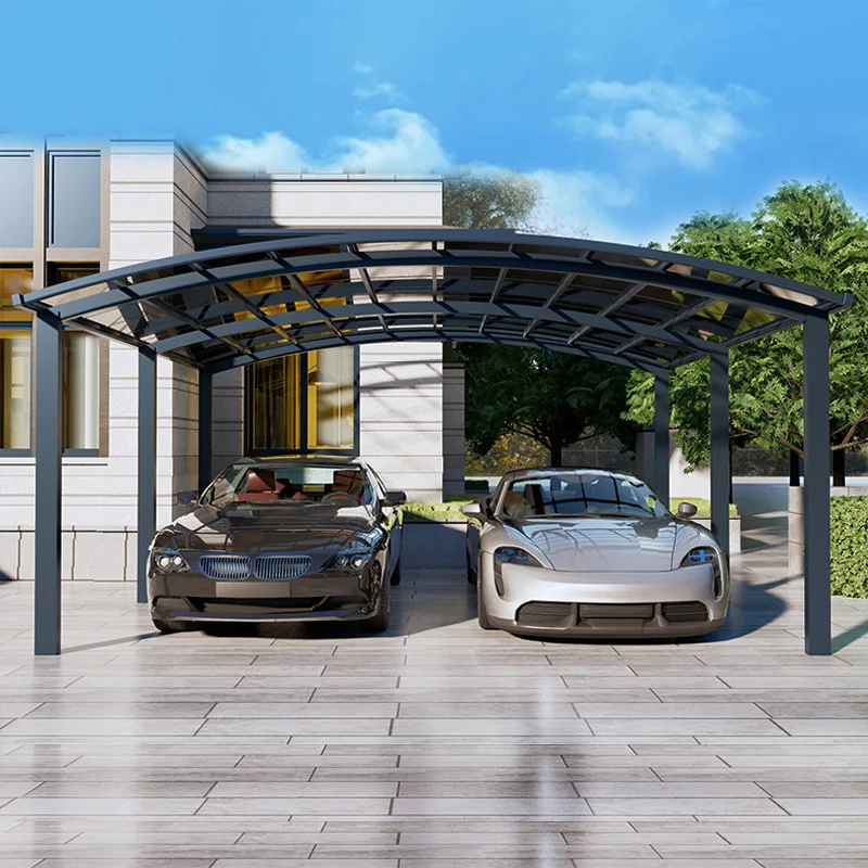 

Парковка на открытом воздухе, портативное укрытие для виллы, навес для палатки, садовый карпорт, металлический гараж, современный тент из алюминиевого сплава, автомобильный сарай