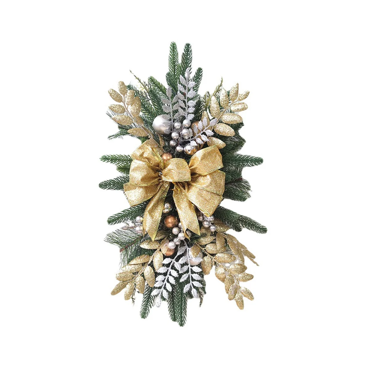 

Christmas , Stair Christmas Garland for Stairs, Door, Fireplace, Window, Outdoor Indoor Christmas Decor Gold