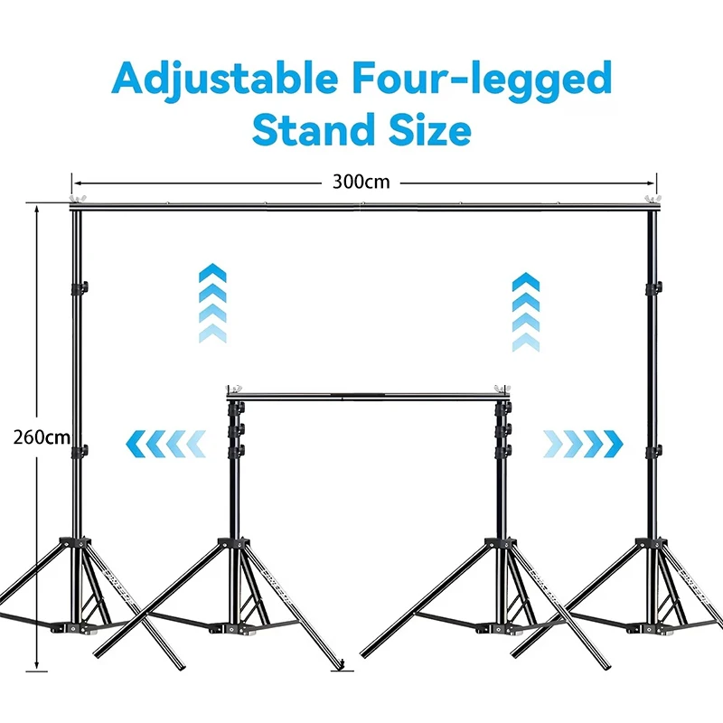 8.5X10ft Photo Background Stand Kit Adjustable Background Stand System Kit with Carry Case Suitable for Photography Video Studio