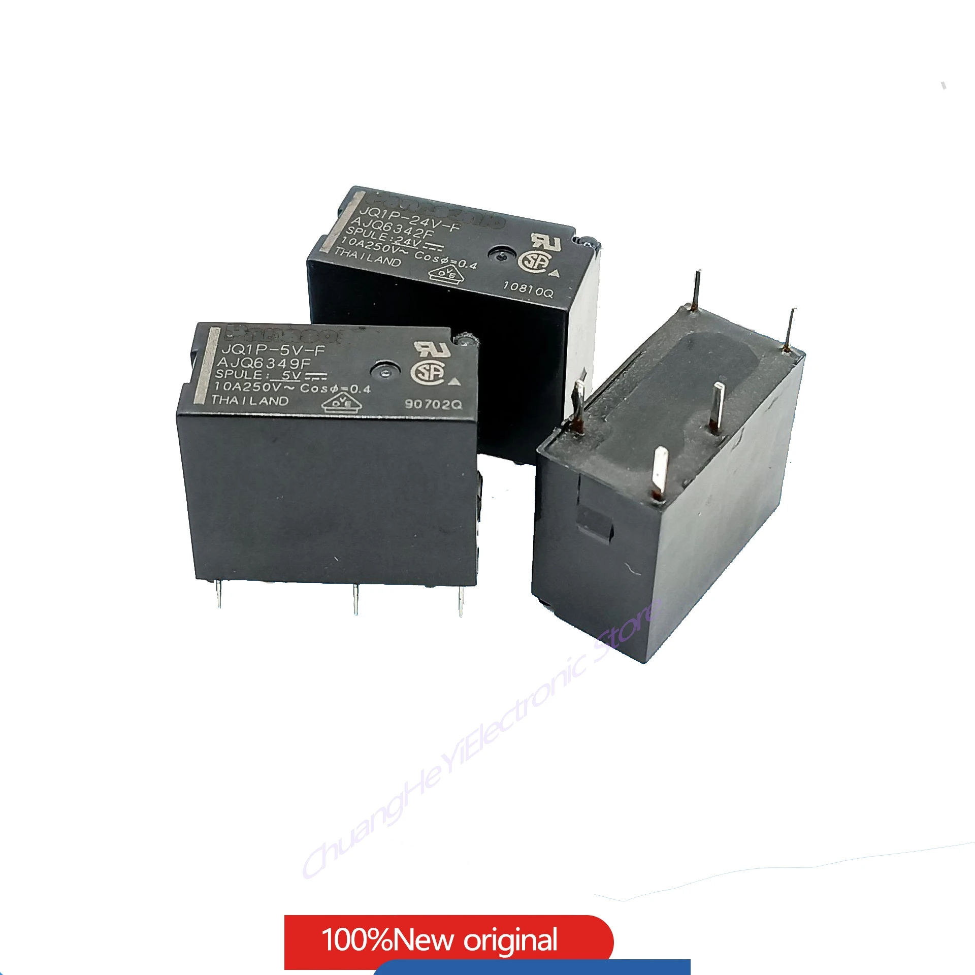 

5Pcs/Lot New Original Relay JQ1P-5V-F JQ1P-12V-F JQ1P-24V-F 5V 12V 24V 10A 5PIN Open and Close AJQ6349F AJQ6341F AJQ6342F