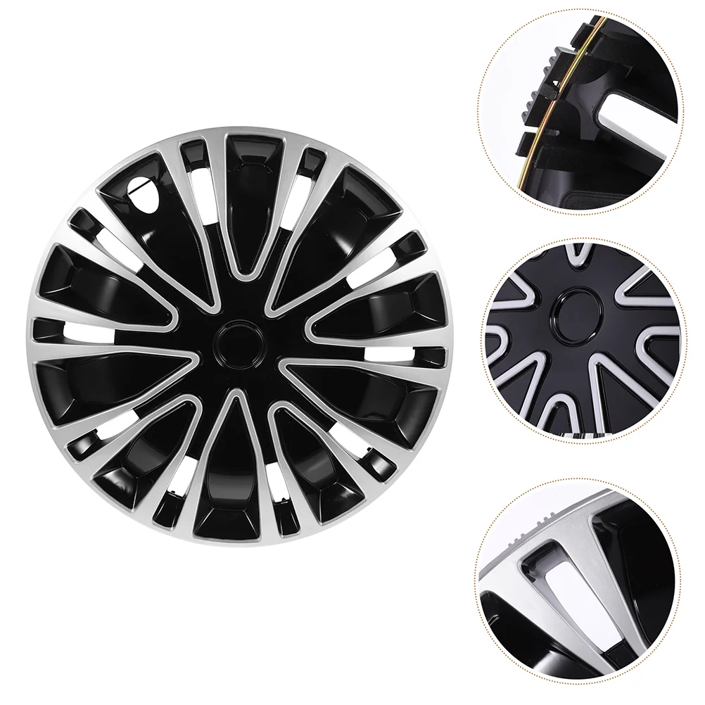 2 Pcs Two-color Hubcap Decoration Automotive Hubcaps for Cars Pp Decorative