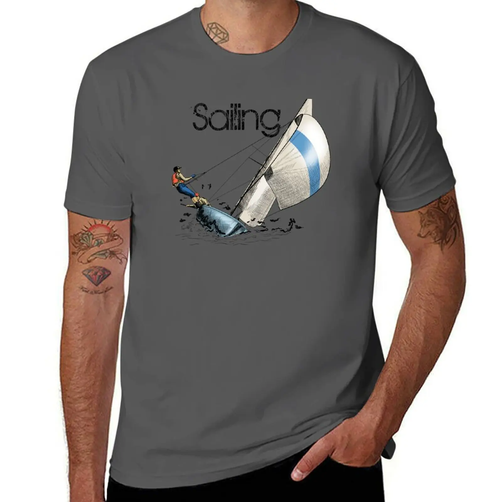 Sailing T-Shirt Funny t-shirt summer 2025 mens graphic t-shirts funny