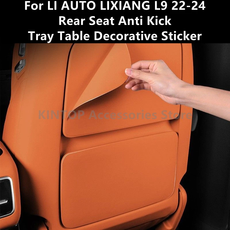 

For LI AUTO LIXIANG L9 22-24 Rear Seat Anti Kick,Tray Table Decorative Sticker,Interior Modification Accessories Refit