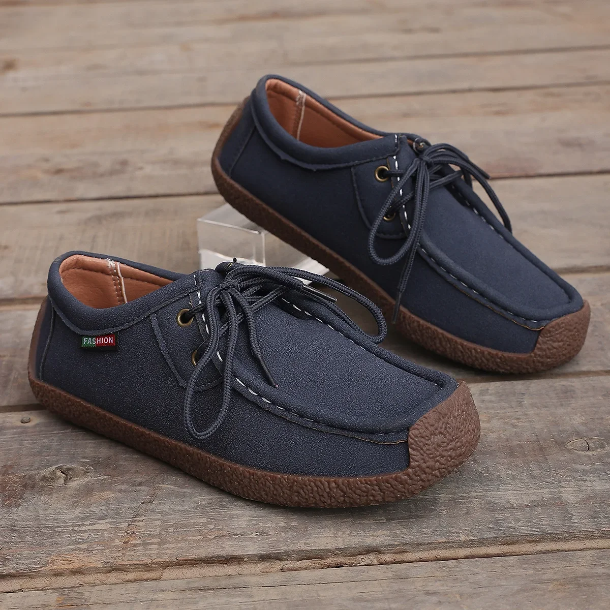Velvet Peas Shoes for Women Socofy Women Casual Shoes Lace Up Flat Ankle Bottes Non Slip Women Loafers Zapatos Mujer