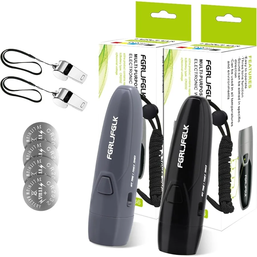 

Electric Whistle Handheld Electronic Whistle for Coaches 3 Tones High Volume Electric Whistle with Lanyard Battery Operated Out