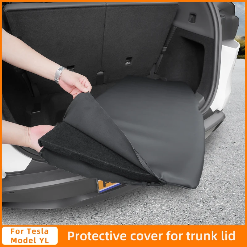 For Tesla Model YL 2026 Trunk Mat, Cover, Suede Protective Cover, Interior Modification Parts
