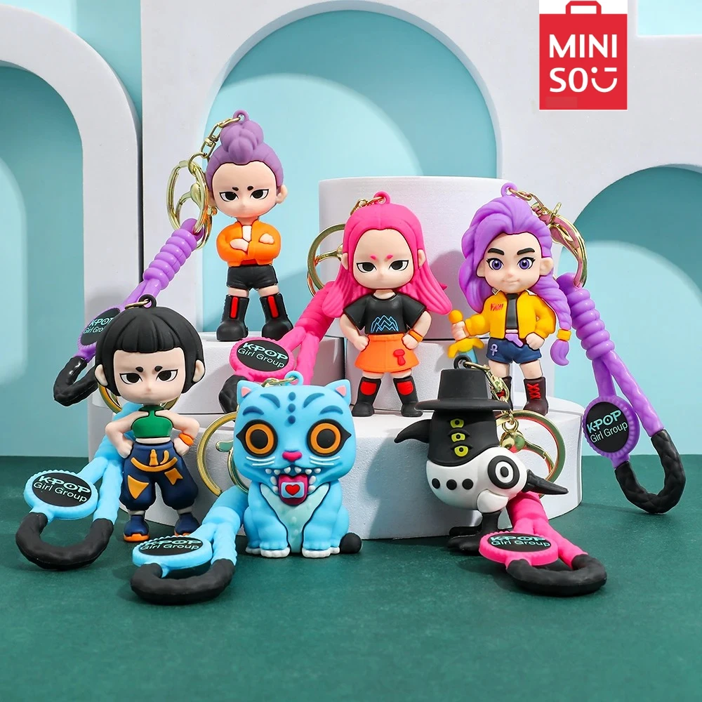 

KPOP Demon Hunters Keychain, Tiger Character PVC Figure Keychain, Cute Harajuku Style Key Ring for Kids & Fans Halloween