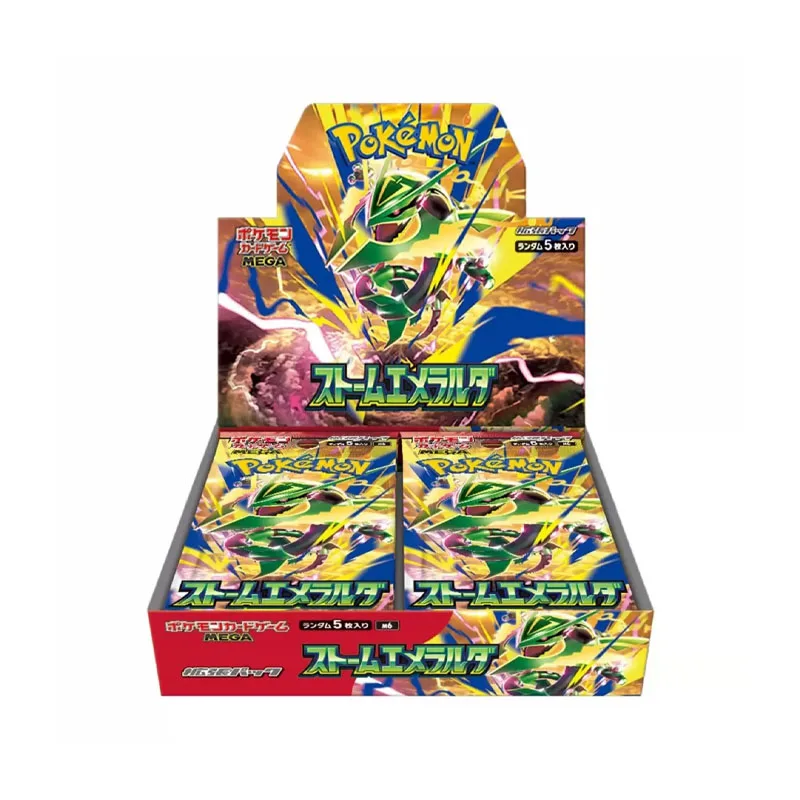 Originele Pokémon Trading Card PTCG Japanse Versie M6 Rayquaza EX Emerald Storm Booster Box PTCG verzamelbare trading card